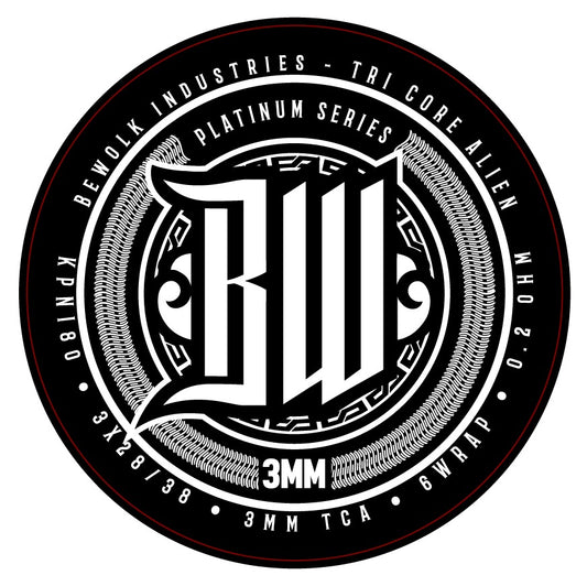 Bewolk Industries Tri-Core Alien Platinum 3.0mm