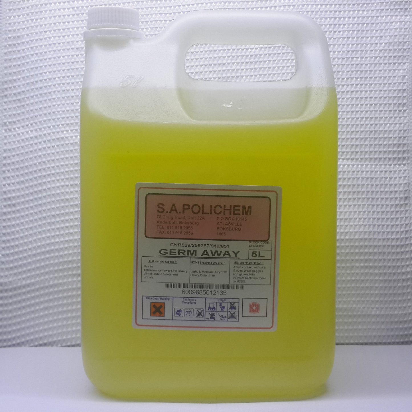 5 L Germ Away Disinfectant