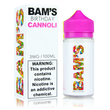 BAM'S CANNOLI Birthday vape juice e-liquid Birthday cake