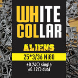 White Collar Coils Alien | Tri-Core 25-36 6 wraps