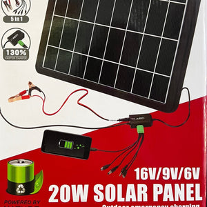 FINNTECK ES-0639 20W SOLAR PANEL