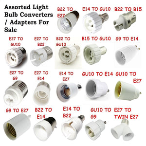 LIGHT FITTING ADAPTER / BULB CONVERTERS