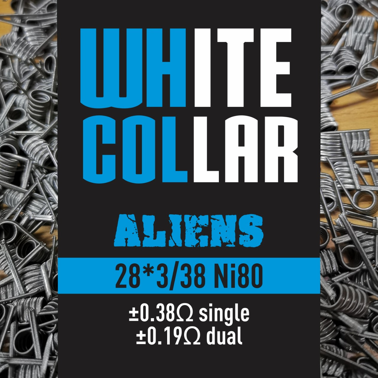 White Collar Coils Alien | Tri-Core 28-38 6 wraps