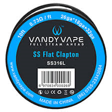Vandy Vape SS 316 Flat Clapton 26ga*18ga+32ga