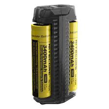 Nitecore F2 portable dual-slot USB battery charger