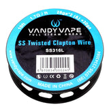 Vandy Vape SS 316 Twisted Clapton 28ga*2 (&) +30ga